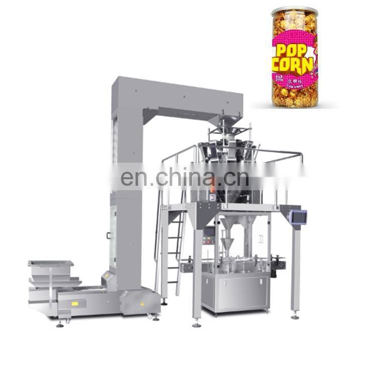Bottle jars cans Nozzle PopcornGranules Filling Packing Machine