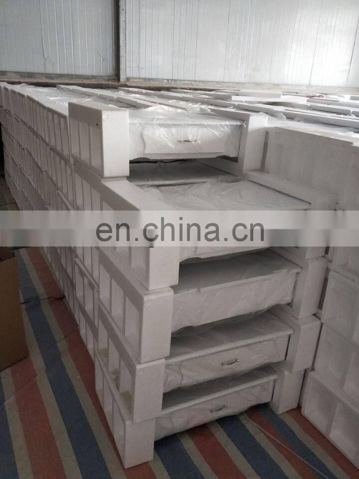 Furniture Dressing Table 3 Way Mirrors Triple Mirror Makeup Dresser Set with Stool (White)