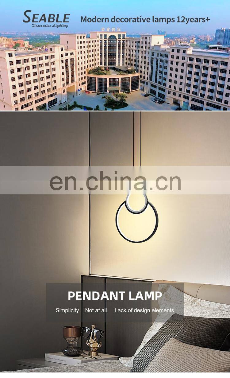 Indoor Decoration Chandelier Bedroom Hotel Cafe Aluminum Acrylic Modern LED Chandelier Lamp