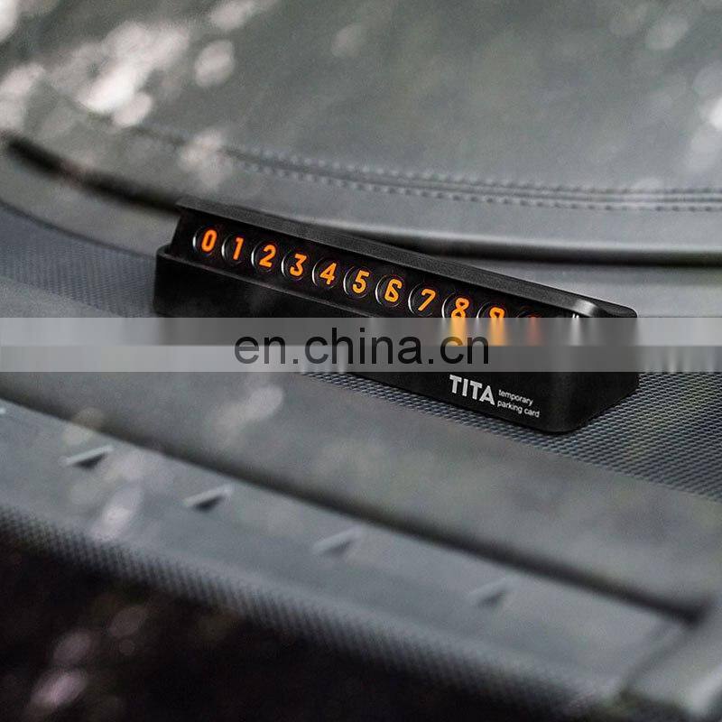 Car Temporary Parking Card Drawer Stop Sign Telephone Number Card Plate Hidden Design Magnetic For Mercedes-benz For Land rover