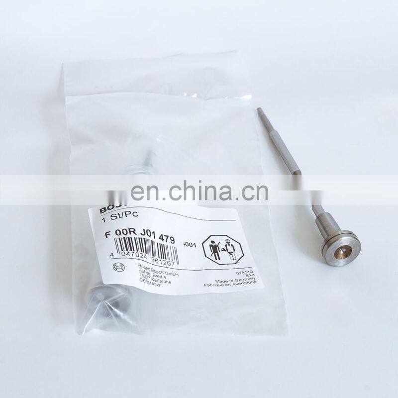Genuine injector control valve F00RJ01479 valve set for diesel common rail injector Assy 0445120066,0445120067