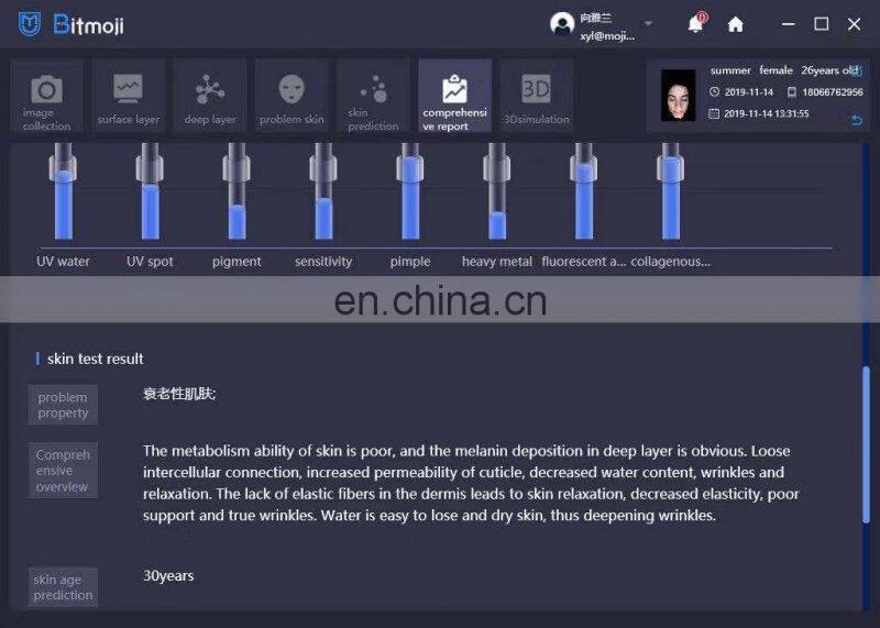 Trending 2021 smart skin analyzer skin analyzer facial skin type analyzers