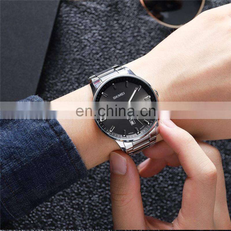 SKMEI 1878 New Arrival Quartz Watch for Men Wristwatch Simple Stainless Steel Strap Watch for Men