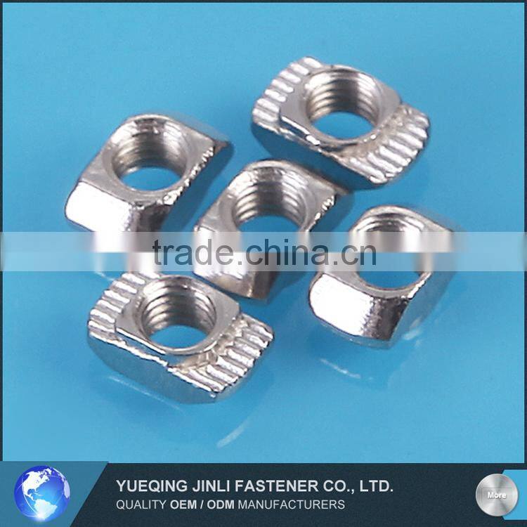 Jinli China Manufacturing Company Cheap Fasteners Nickel-Pated Carbon Steel Hammer Type T Nut 6-M5