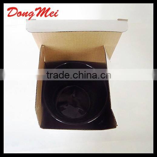 colorful ceramic shaving soap bowl with handle