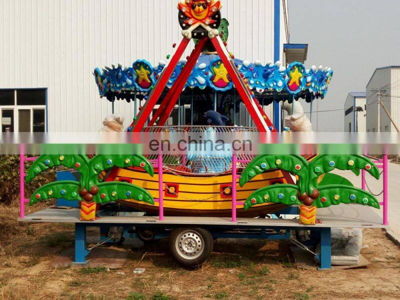 Top sale carnival rides kids amusement park rides 12 seats mini pirate ship