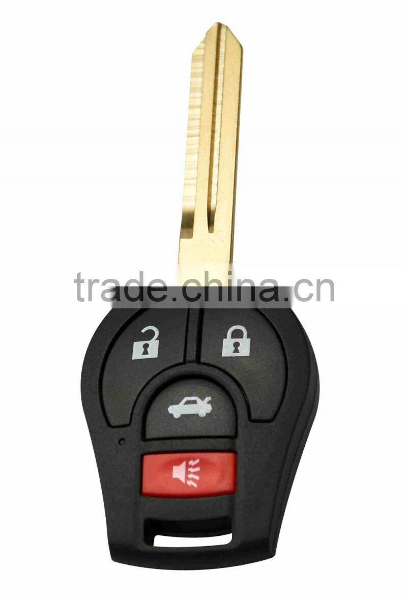 4 -button with Flip Key Metal Car Alarm/Keyless Entry Remote Control/Transmitter