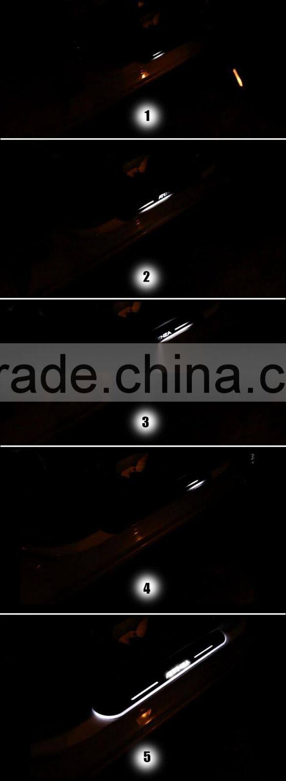 LED flash scuff Sill Plate light for X1 E84 2011~2015 car door sill plate light moving flash car sill plate light