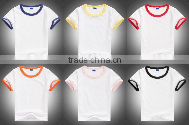 cotton t-shirt,high quality cotton pure color sublimation t-shirt.transfer t-shirt.