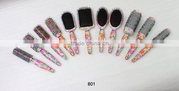 TPR rubber coating hair brush set factory