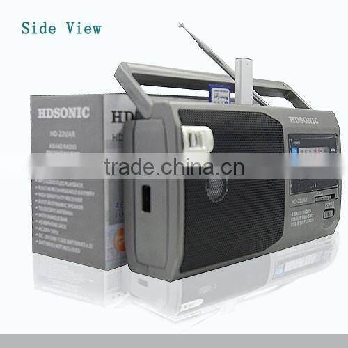 Small Portable Am/fm/sw Radio With Mp3 Player