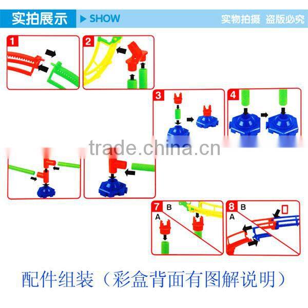 Intelligence early education orbit kids roller coaster with battery train and light, 127PCS, 445cm length,Slot Toys, orbit toys