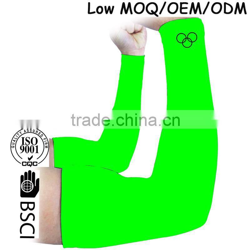 OEM sublimation factory custom compression sleeve, sport uv protective compression arm sleeve