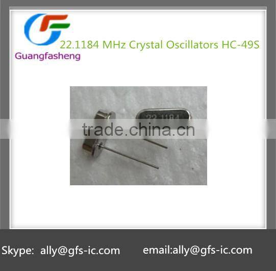 (IC Supply Chain) 22.1184 MHz Crystal Oscillators HC-49S