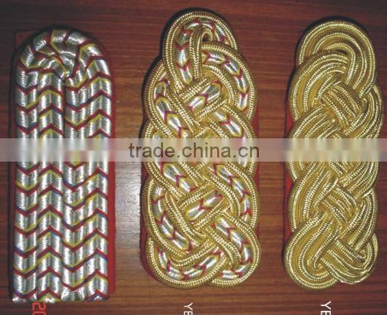 Military Aimy Police Airline Uniform Trimming Sleves Epaullettes Cap Badges Chevron Rank Mark