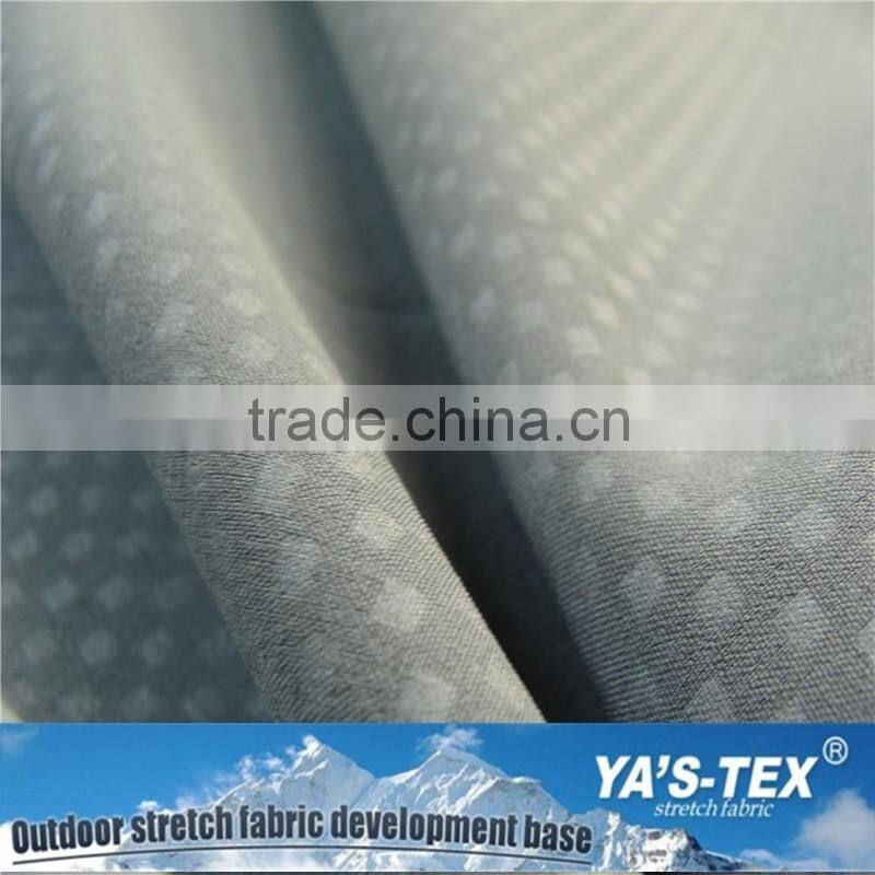 Polyester Check Embossed Bonded Polar Fleece,Terylene Stretch 2 Layers Compound Fabric
