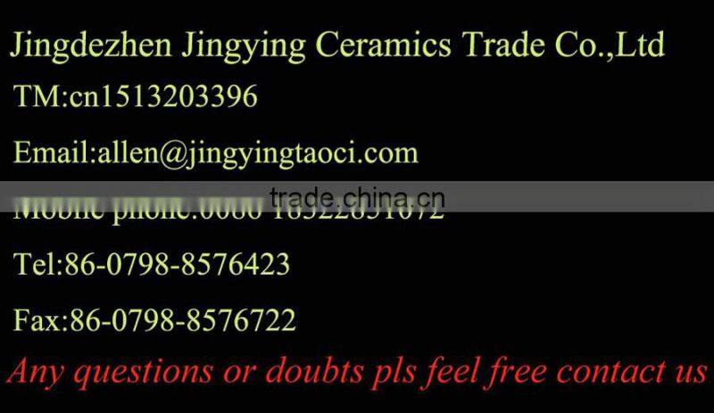 Home decorative ceramic vase with blue and white color