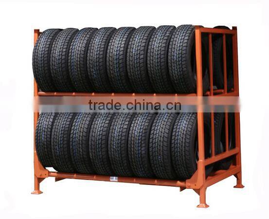 Heavy duty storage warehosue collapsible tire rack