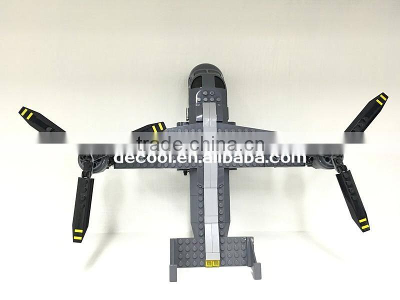 2016 New Decool 2113 318pcs Bell Boeing Osprey Aircraft Model 3D Building Bricks Toys