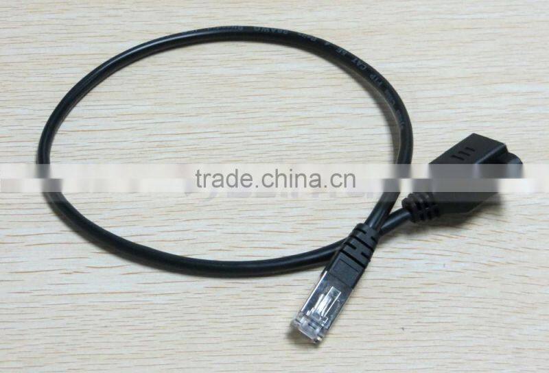 30cm/1M RJ45 Male to Female Screw Panel Mount Ethernet LAN Network Extension Cable