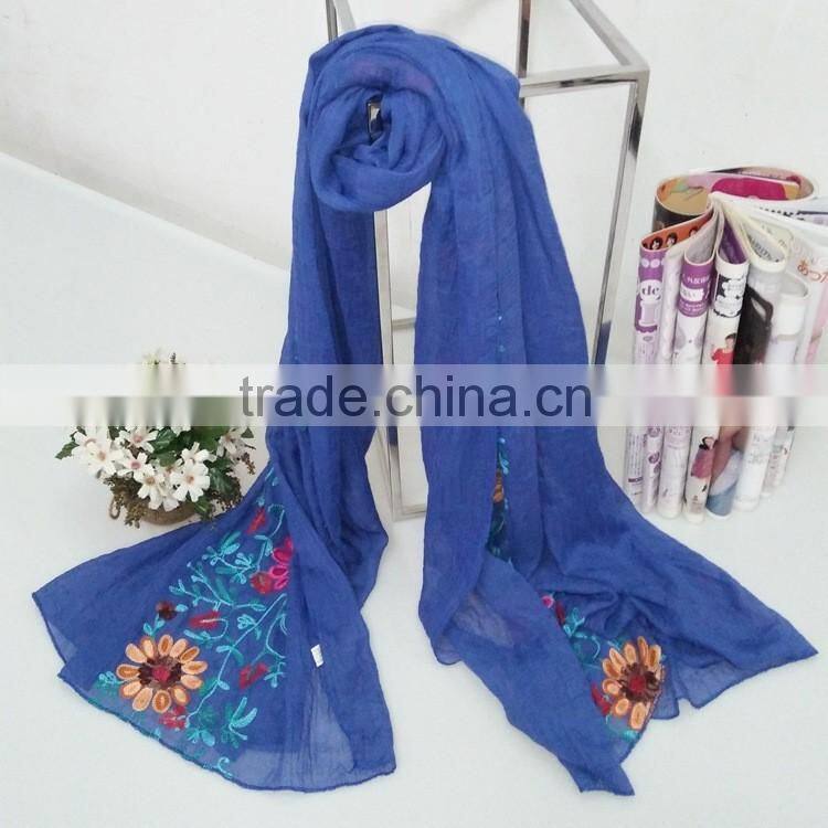 Wholesale Flower Embroidery Women Ladies Fashion Exquisite Hijab