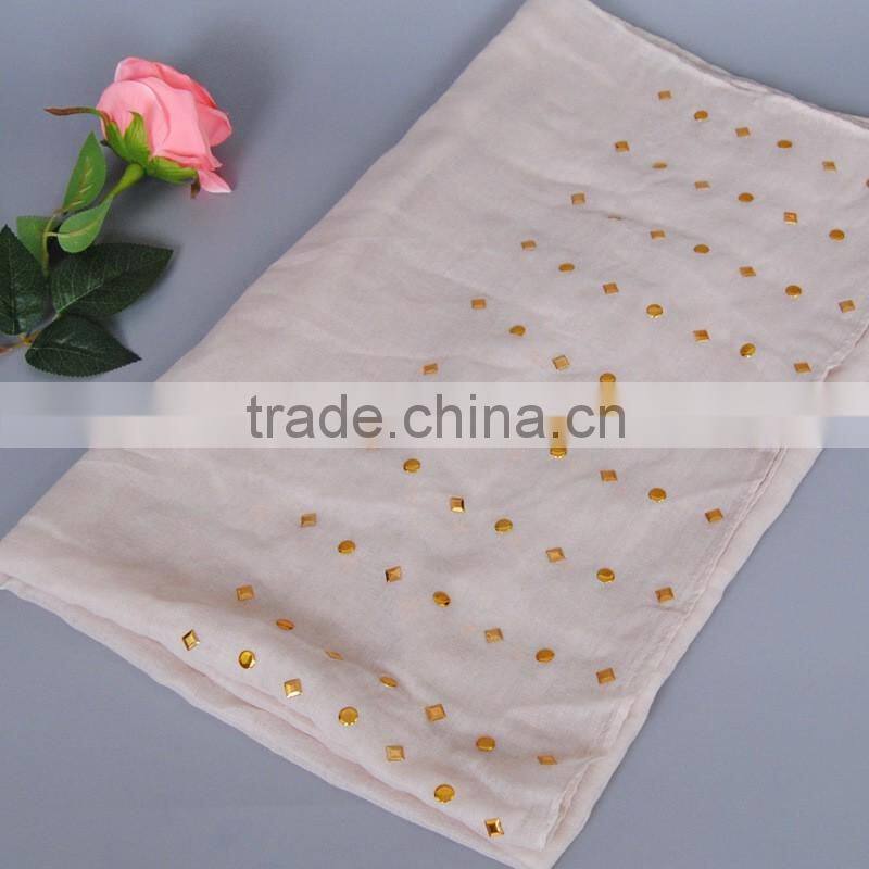 Trend All-match Rhinestud Fixed Muslim Women Head Hijab Shawl