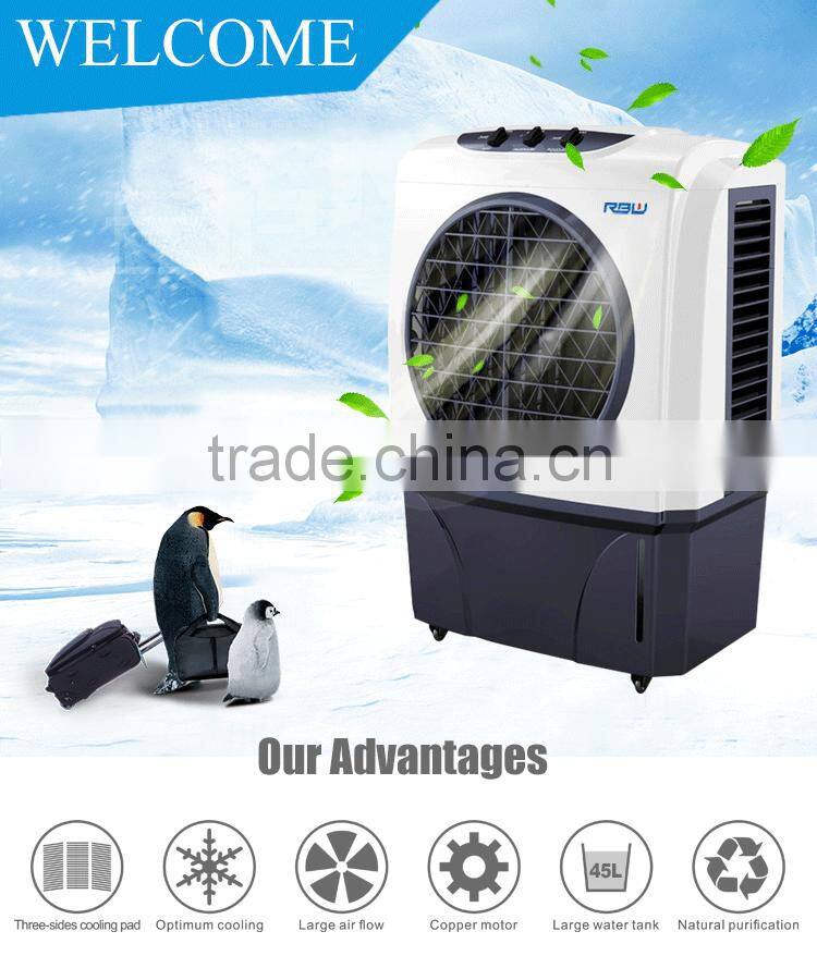 Environment cardboard water curtain air cooling fan for 25~40m2 Effective area