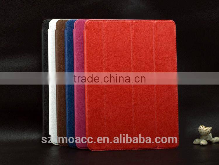 high quality stand tablet cover flip leather case for ipad 6