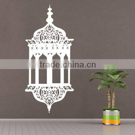 White color temple islamic style vinyl wall stickers decal
