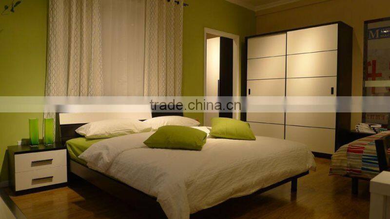 China manufacturer Modern 3 Piece Bedroom Furniture Set - Wardrobe, Dressing table , Bed(SZ-BFA8003)
