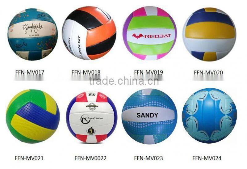 Customized machine stitched soft touch promotional beach volleyball for girls