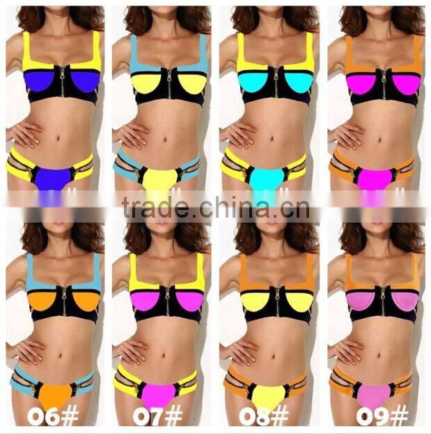 Vintage zipper for ladies bra and bikini