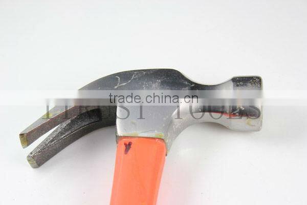 Orange Plastic Handle Steel Handle Claw Hammer HM1081