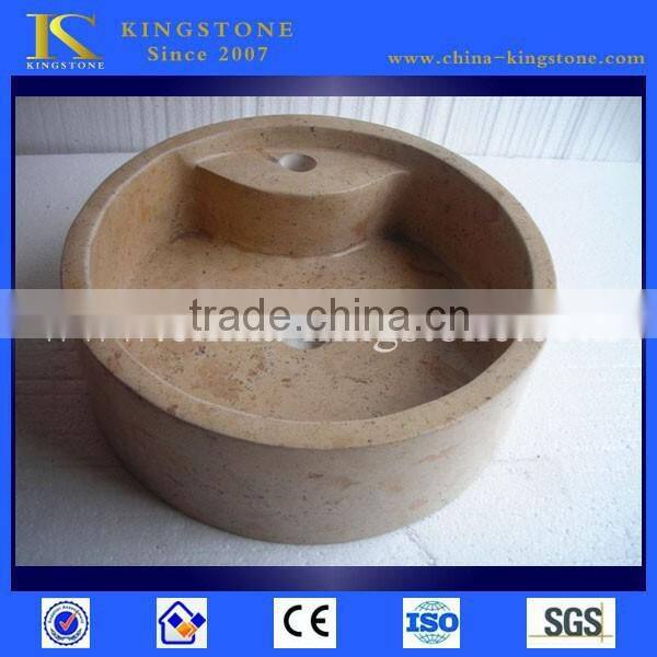Popular natural limestone bathroom sink made in china Wholesaler Price