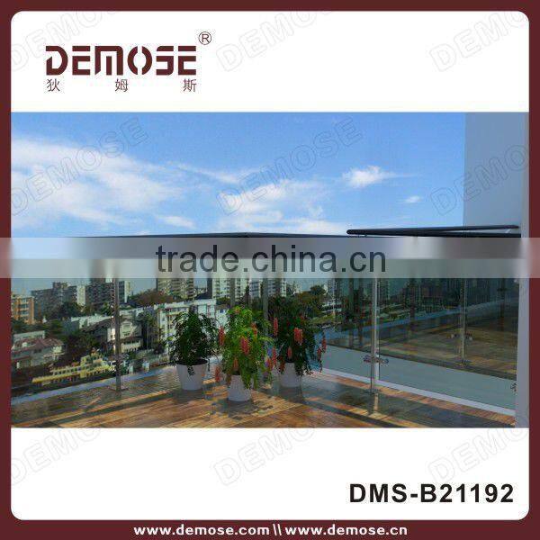 indoor plexiglass stairs handrail designs or steel flat bar stair handrail