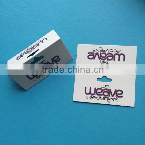 Folded jewelry paper card with logo pritned