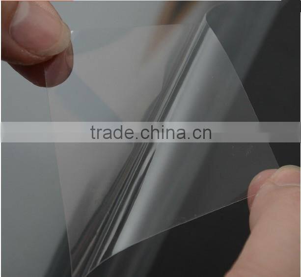 Removable self adhesive white board sticker transparent whiteboard plastic film