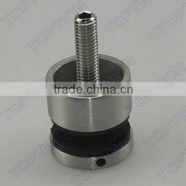 30mm Flat Back Round Stainless Steel Glass Holder