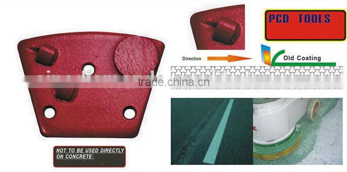 PCD grinding block/diamond grinding shoe for epoxy resin removal