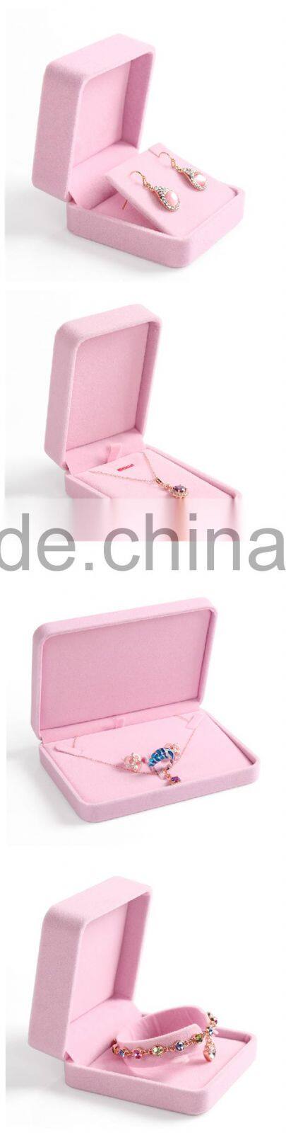 High end velvet packaging jewelry earring gift box