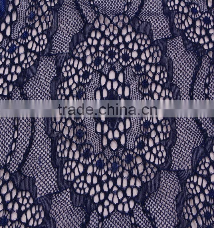 China supplier wholesale well design nylon spandex lycra lace fabric for garment