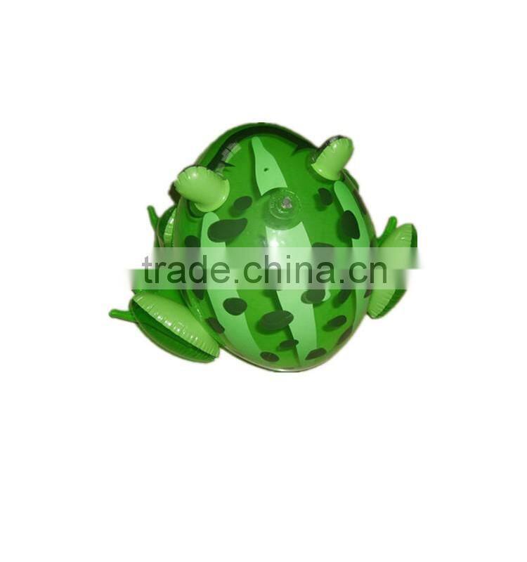 Plastic Inflatable Green Frog toys
