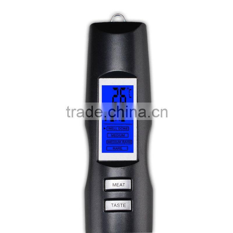 Digital Food Thermometer Probe Cooking Stainless Steel Fork BBQ Meat Turkey Beef