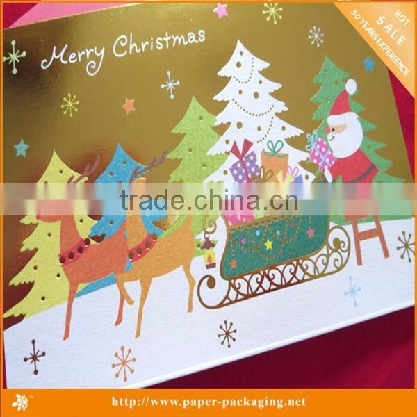 Handmade greeting christmas cards pop up