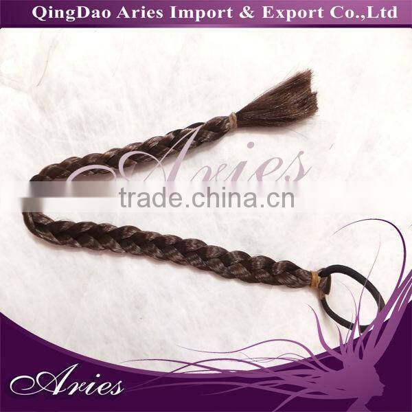 Wavy short hair ponytail black ponytail hair extension