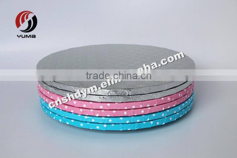 disposable round paper cardboard wholesale cake drums