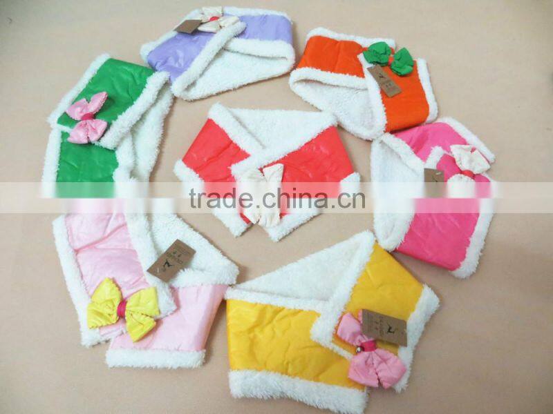 New product high quality winter warm children's lovely scarf with bowknot WJ-650