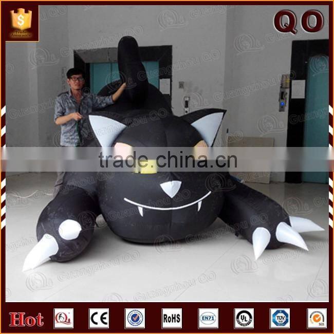Alibaba China giant durable cartoon cat halloween decoration inflatable animal