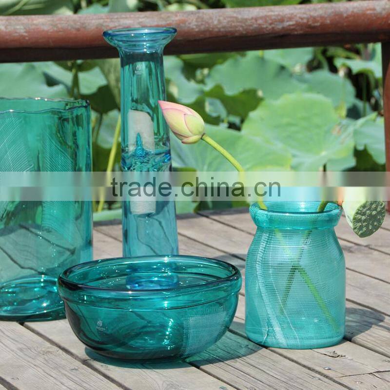 Glass Promotion Bowl Vase Colour Decor Cheap