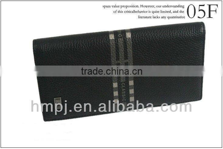 2013 western mens long wallets with cowhide leather material